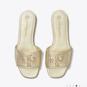 Tory Burch Gold Eleanor Slide, size 11 - New in Box